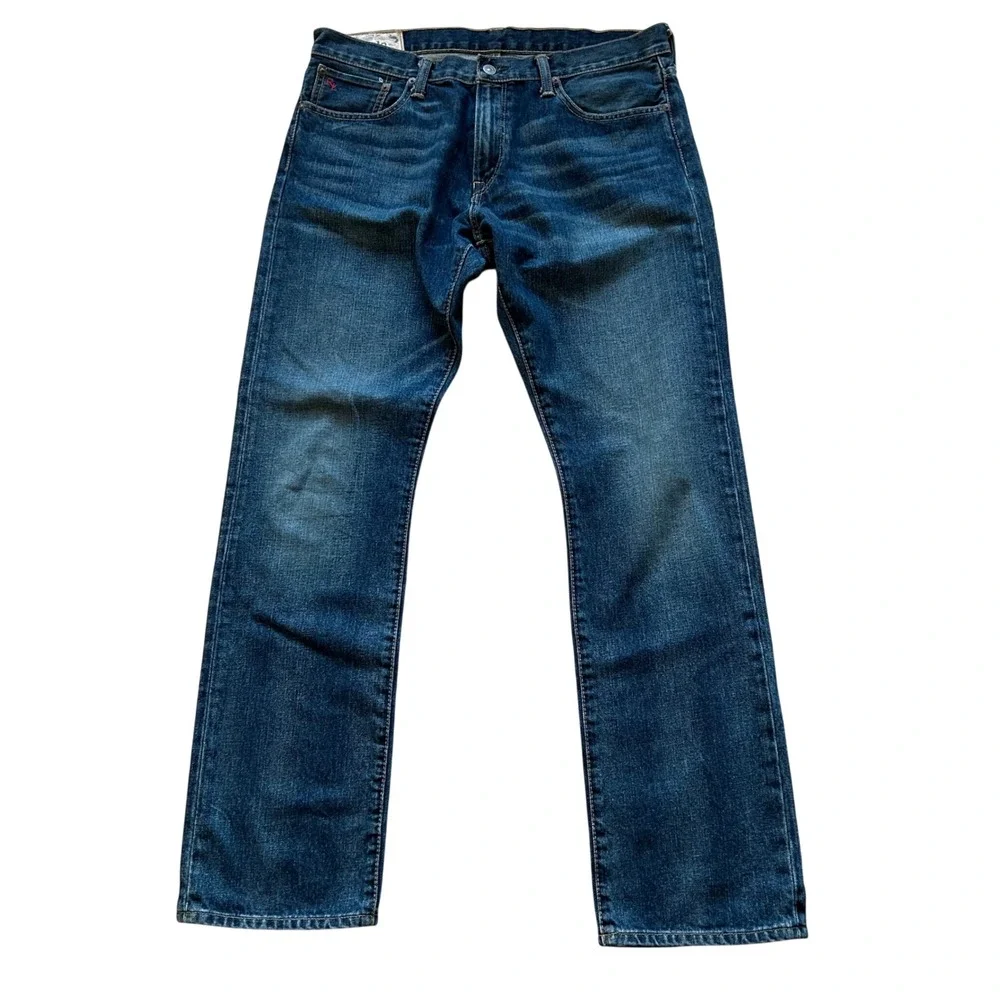 Polo Ralph Lauren Selvedge Jeans Varick Slim Straight 34x32 Classic Denim